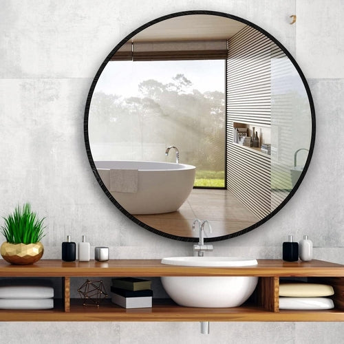 Eclipse Modern Infinity Mirror — Matte Black Frame (39")
