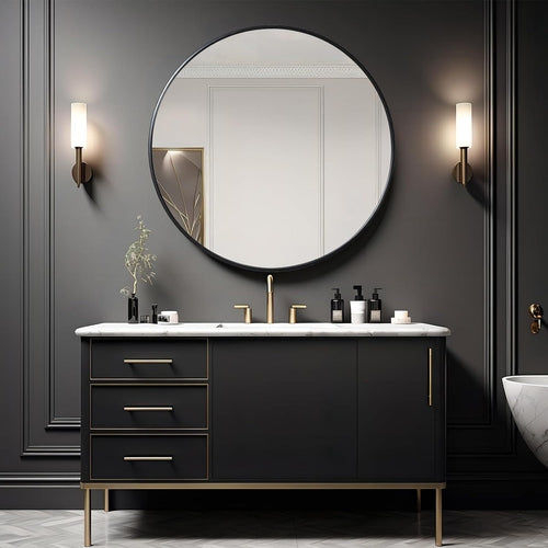 Eclipse Modern Infinity Mirror — Matte Black Frame (39")