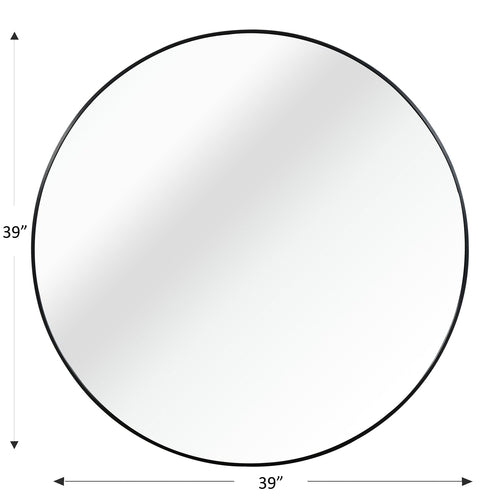 Eclipse Modern Infinity Mirror — Matte Black Frame (39")
